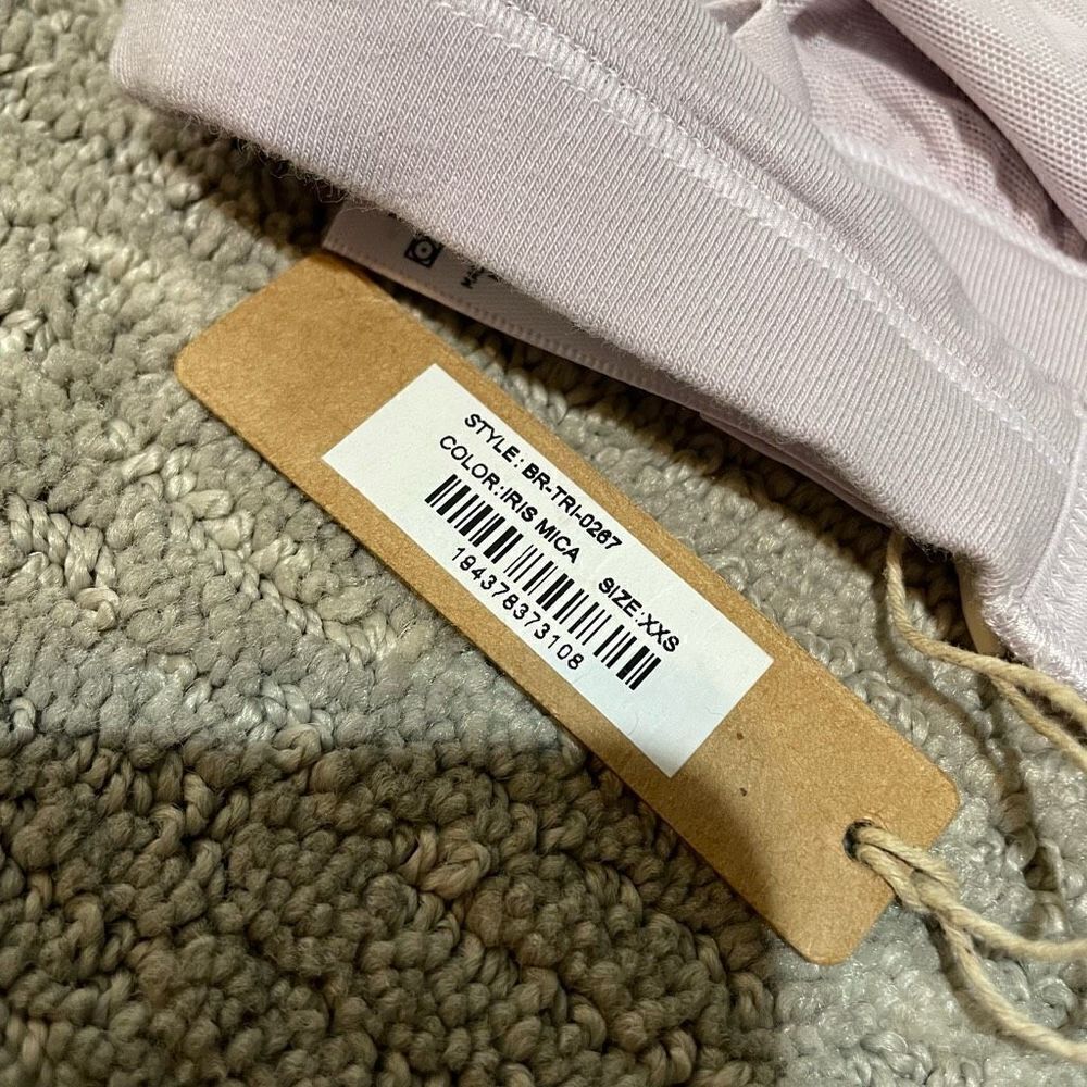 SKIMS Fits Everybody Triangle Bralette Iris Mica Lavender, XXS NWT‎ - Picture 3 of 5